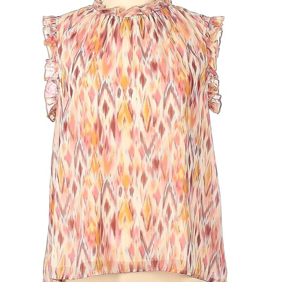 Evereve Roan & Ryan Ruffle Sleeveless Blouse Size XS - Picture 3 of 5